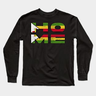 Home Zimbabwe Flag Zimbabwean Long Sleeve T-Shirt